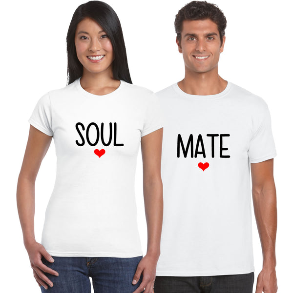 Soul Mates Couples T Shirts
