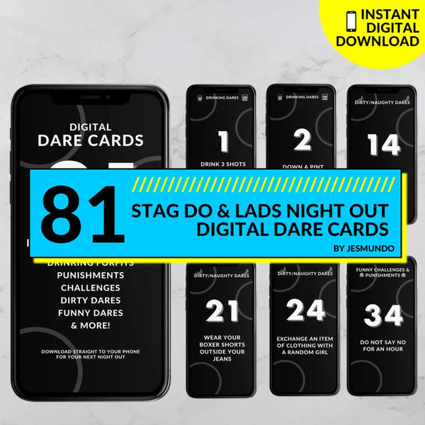 Stag Do Dare Cards To Download