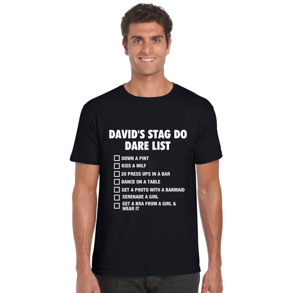 Stag Do Checklist T Shirt