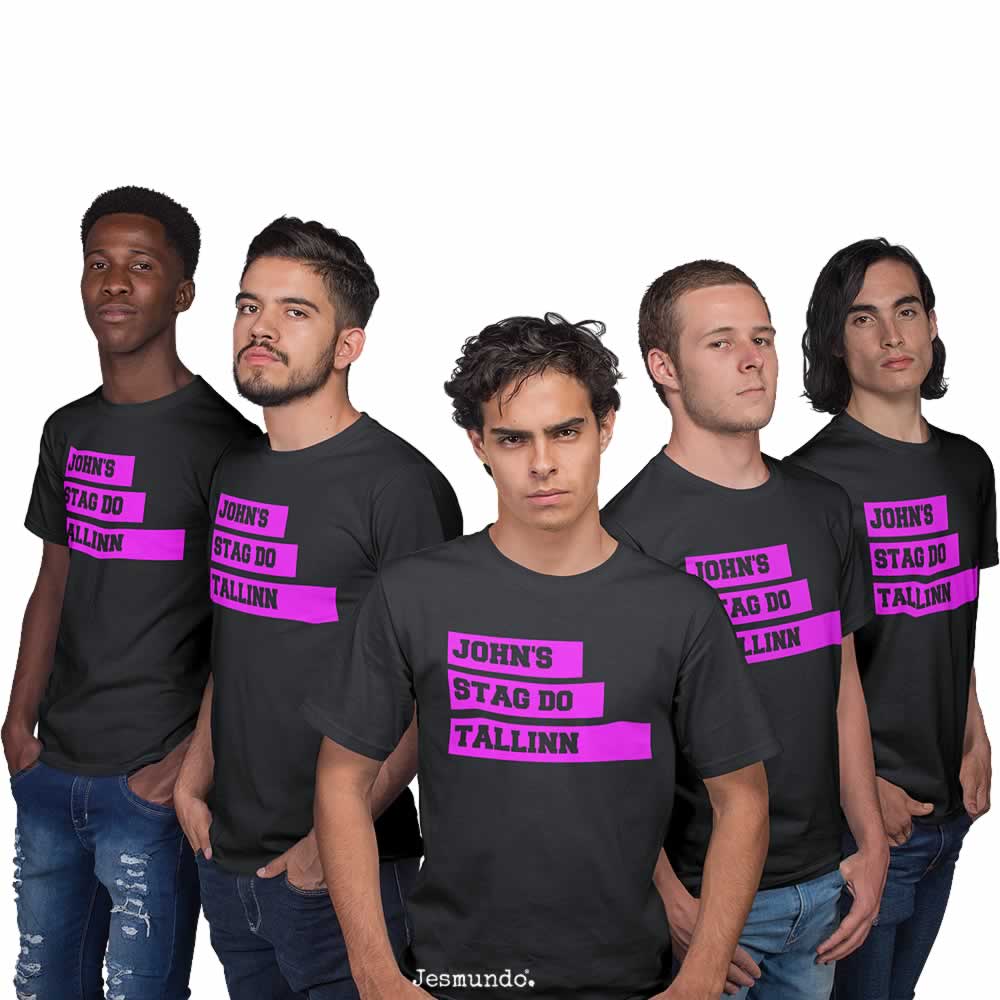 Custom Printed Slogan Stag Do T Shirts