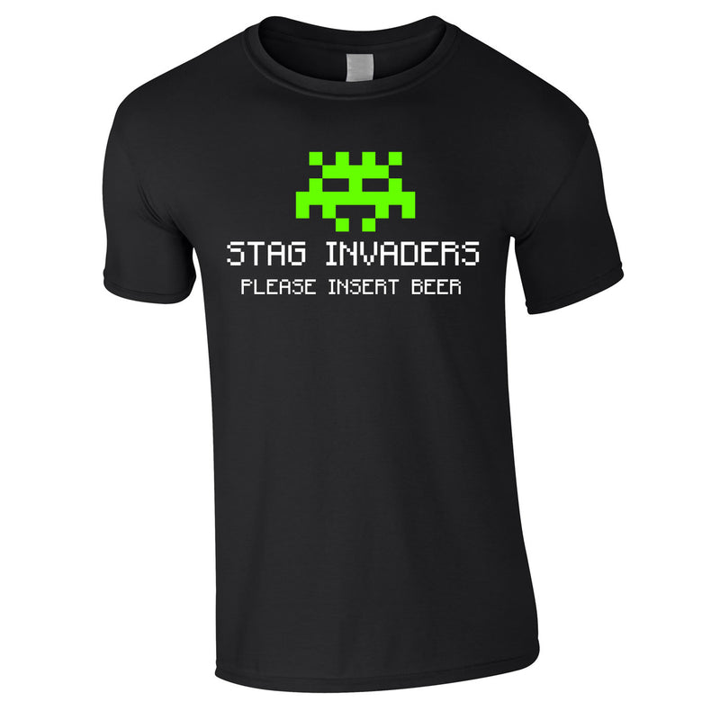 Stag Invaders Geek Stag Do T Shirts