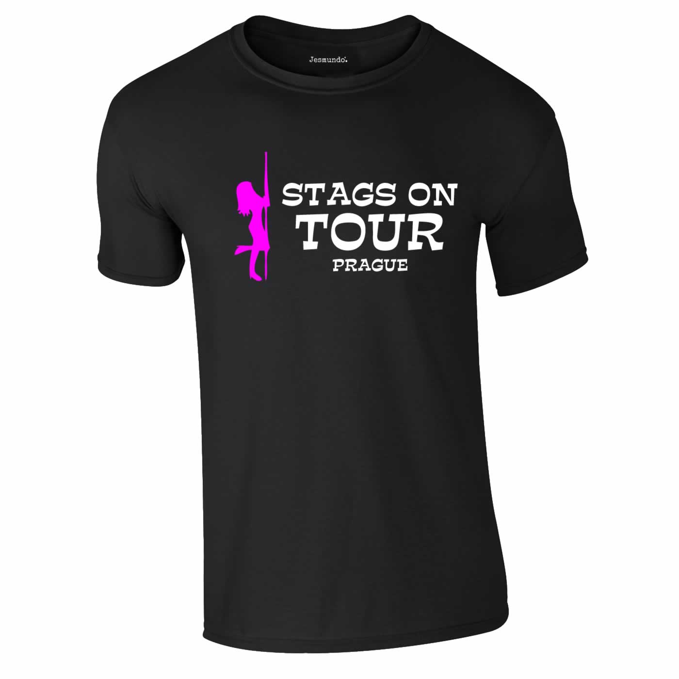 Stags On Tour Custom Printed T Shirts