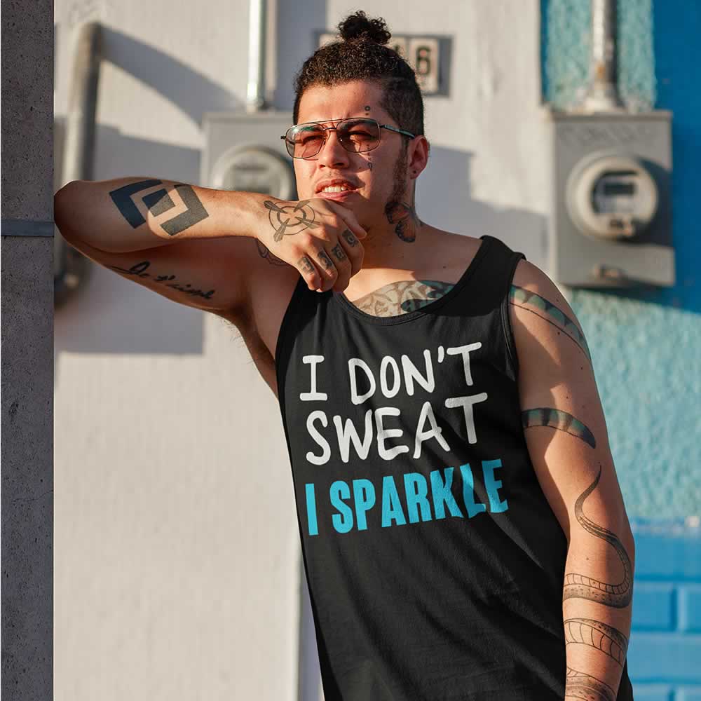 I Don't Sweat I Sparkle Men's Vest