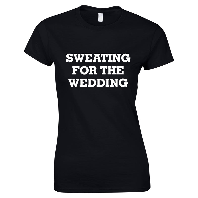 Sweating For The Wedding Top In Black