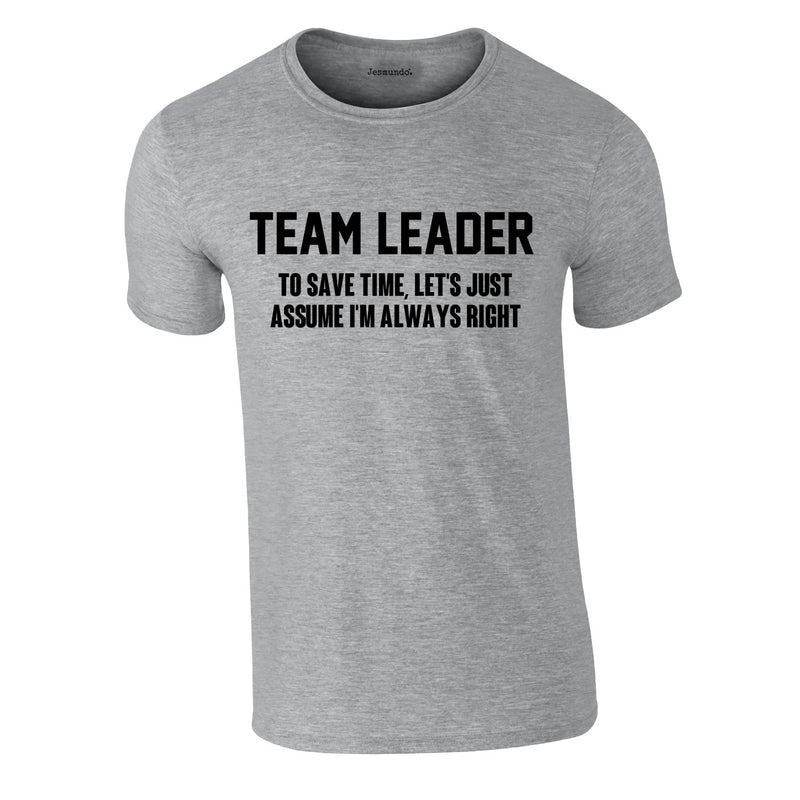 Team Leader Men's Tee In Grey
