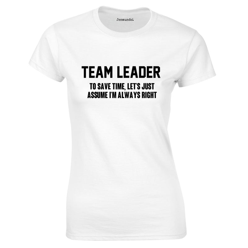 Team Leader Women's Top In White