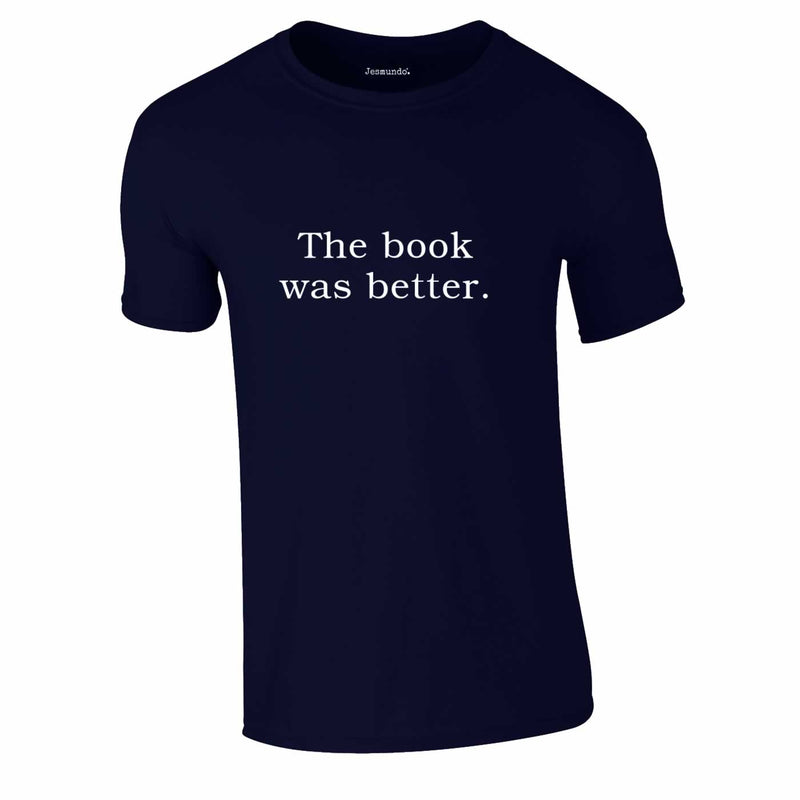 The Book Was Better Tee in Navy