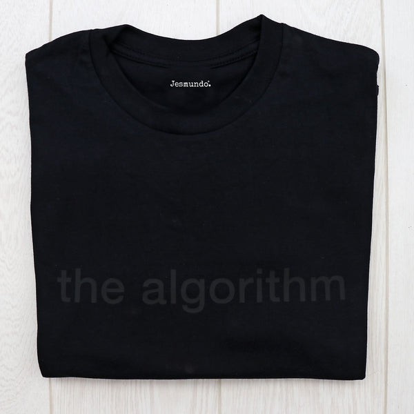 Social Media Algorithm T Shirt Black On Black