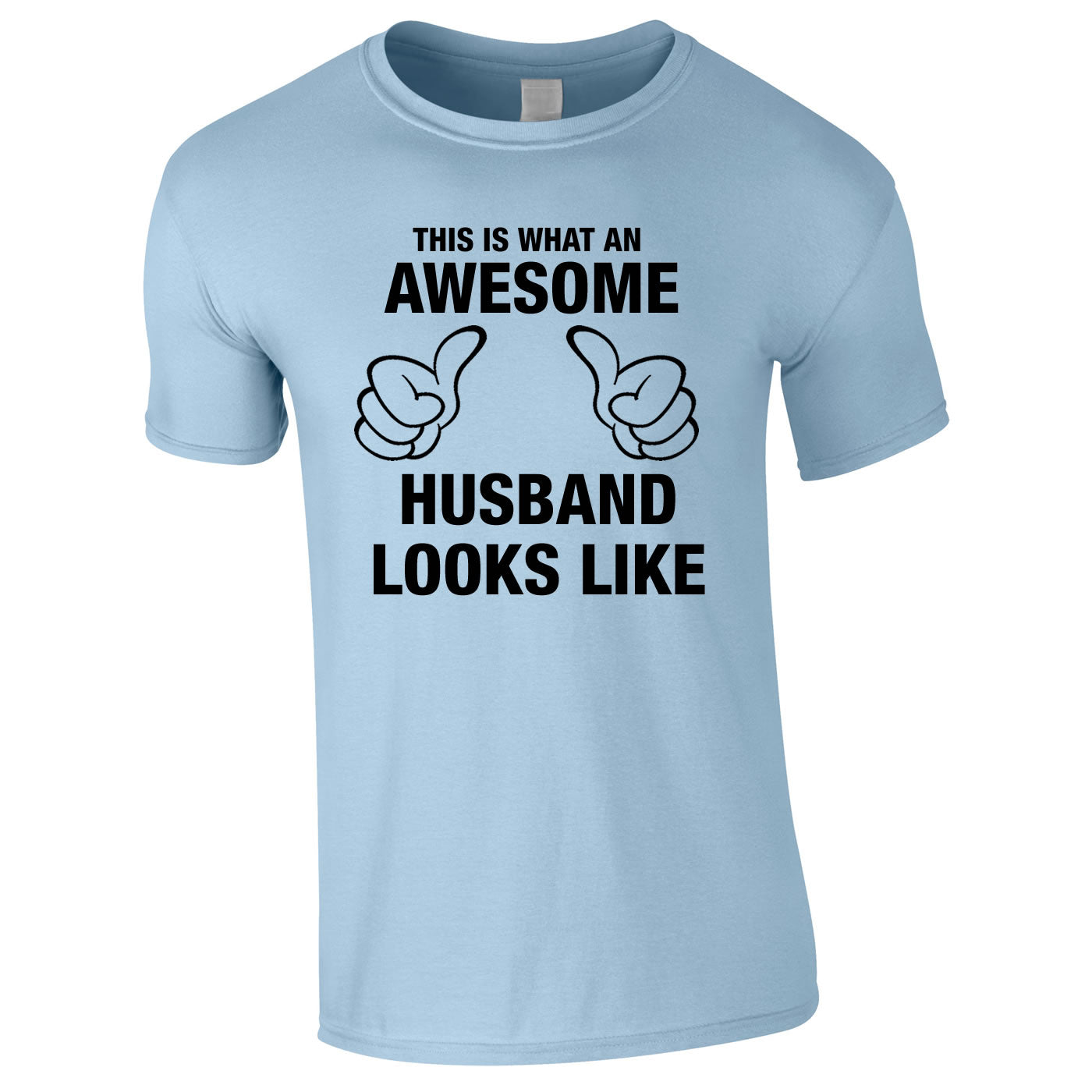This Is What An Awesome Husband Looks Like Tee In Sky