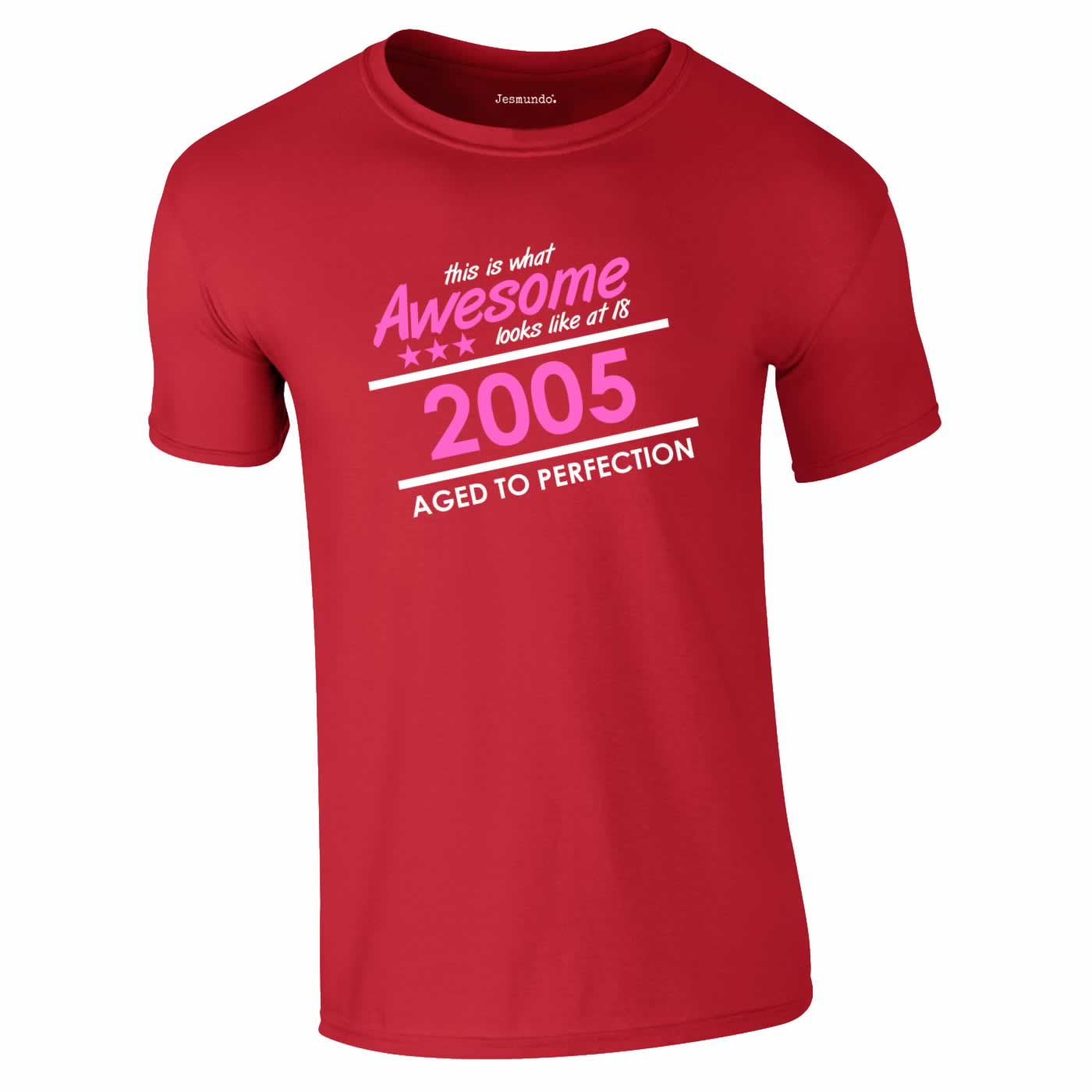 This Is What Awesome Looks Like 18th Birthday Tee In Red