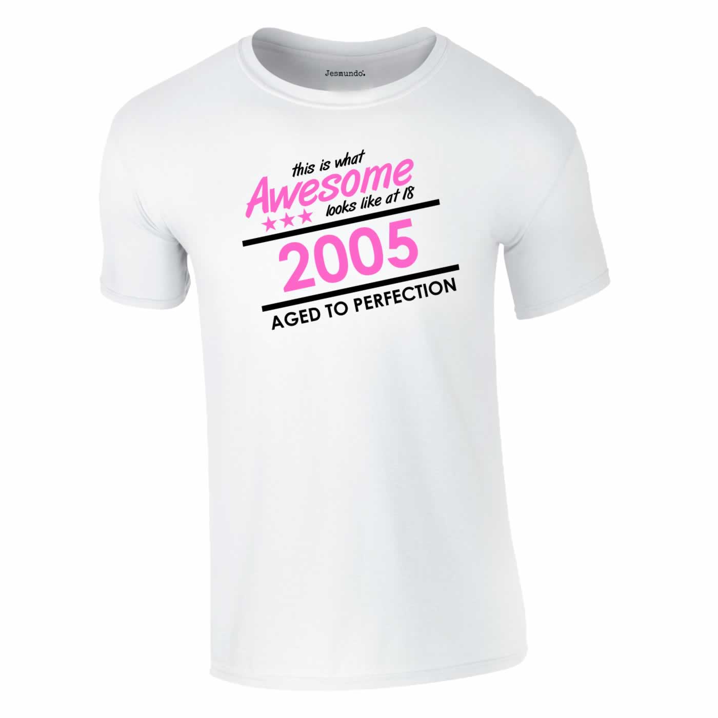 This Is What Awesome Looks Like 18th Birthday Tee In White
