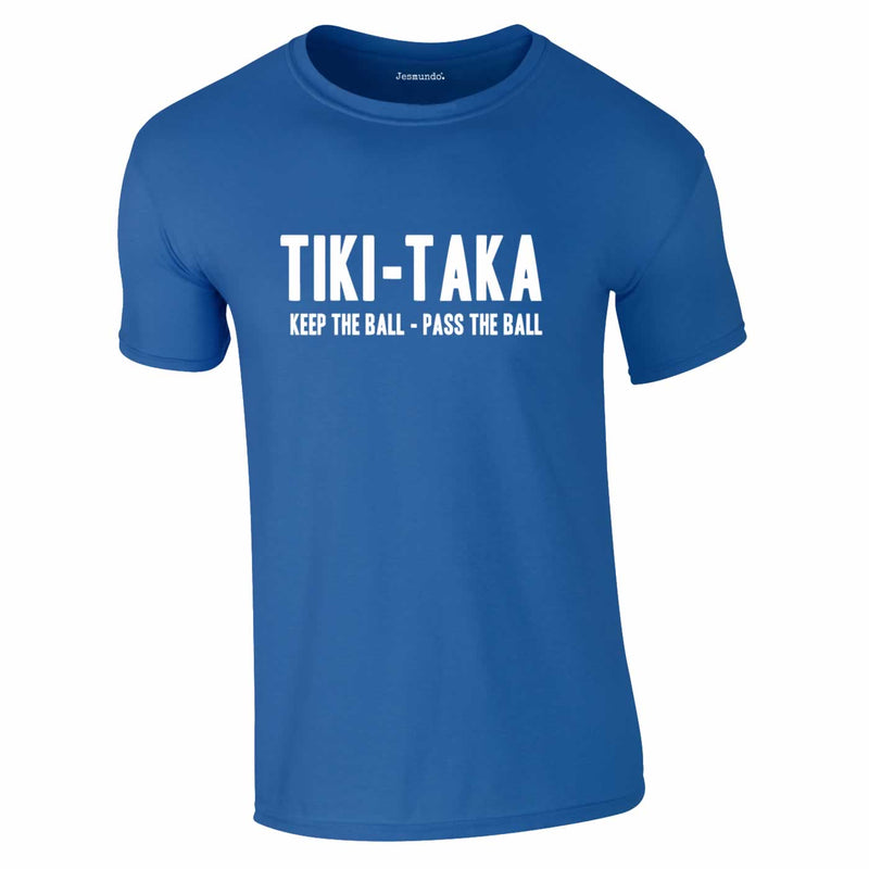 Tiki Taka T-Shirt In Royal Blue