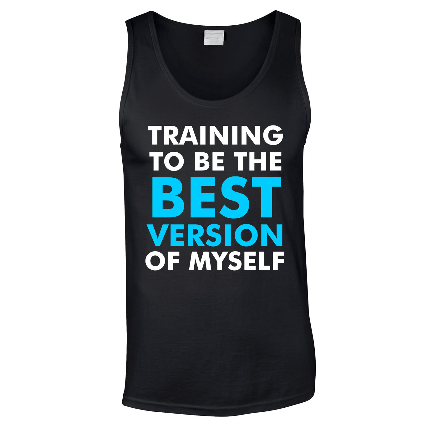 Training To Be The Best Version Of Myself Vest In Black