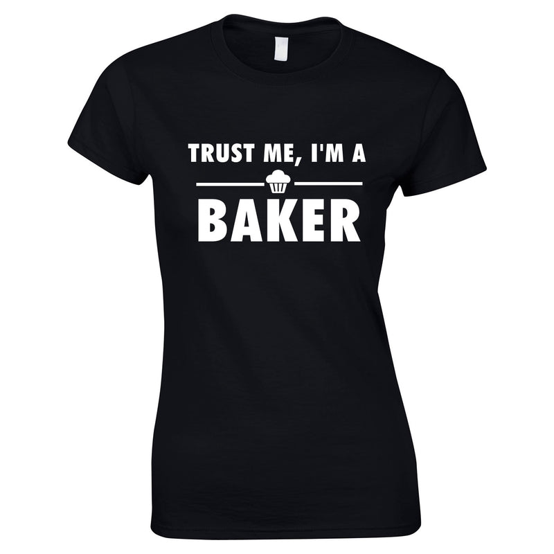 Trust Me I'm A Baker Top In Black
