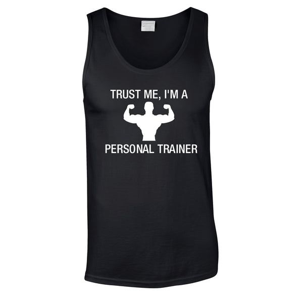 Trust Me I'm A Personal Trainer Vest In Black