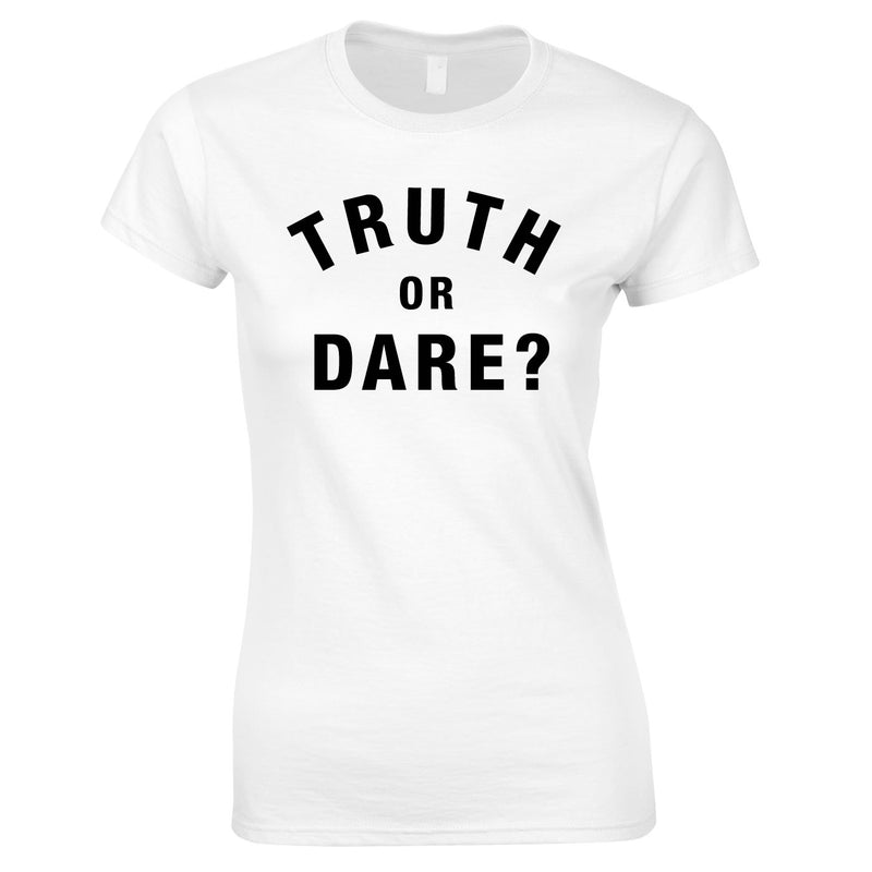 Truth Or Dare Top In White