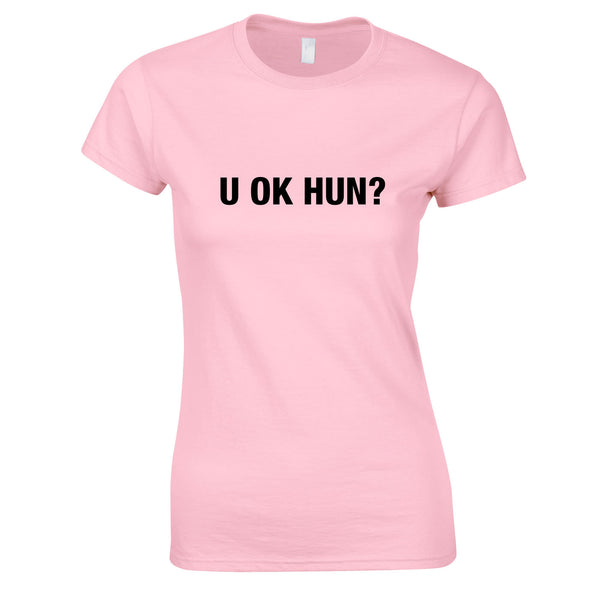 U OK Hun Women's Top In Pink