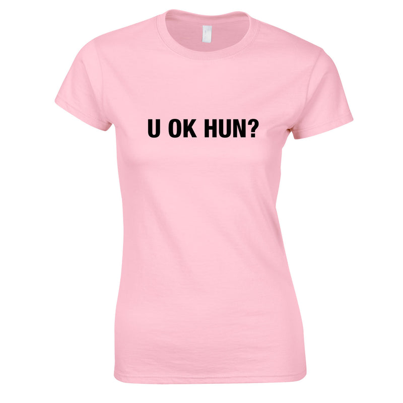 U OK Hun Women's Top In Pink