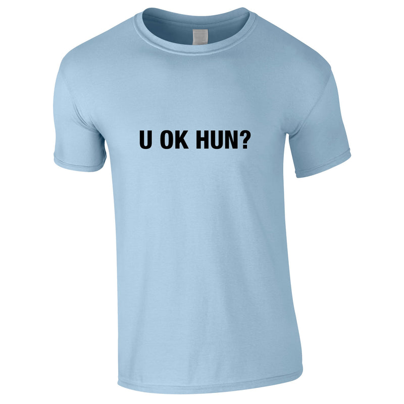 U OK Hun Men's Tee In Sky