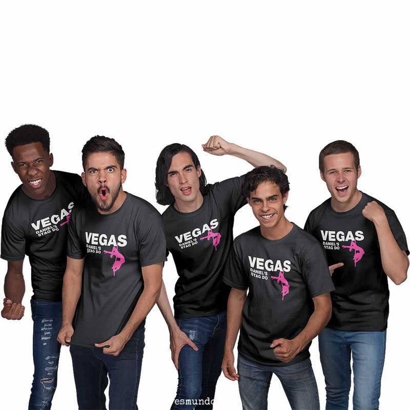 Vegas Stag Party T Shirts Custom Printed