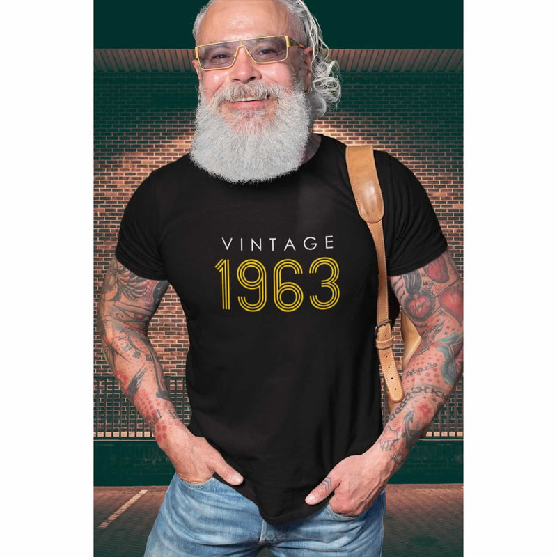 Vintage 1963 60th Birthday T-Shirt For Men