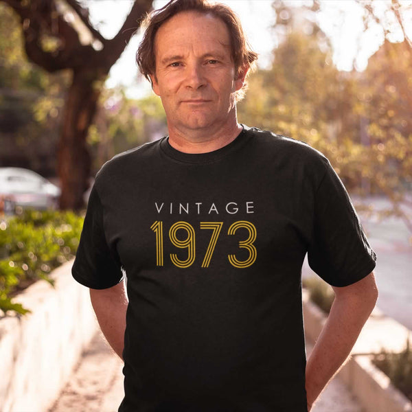 Vintage 1973 50th Birthday T Shirt For Men