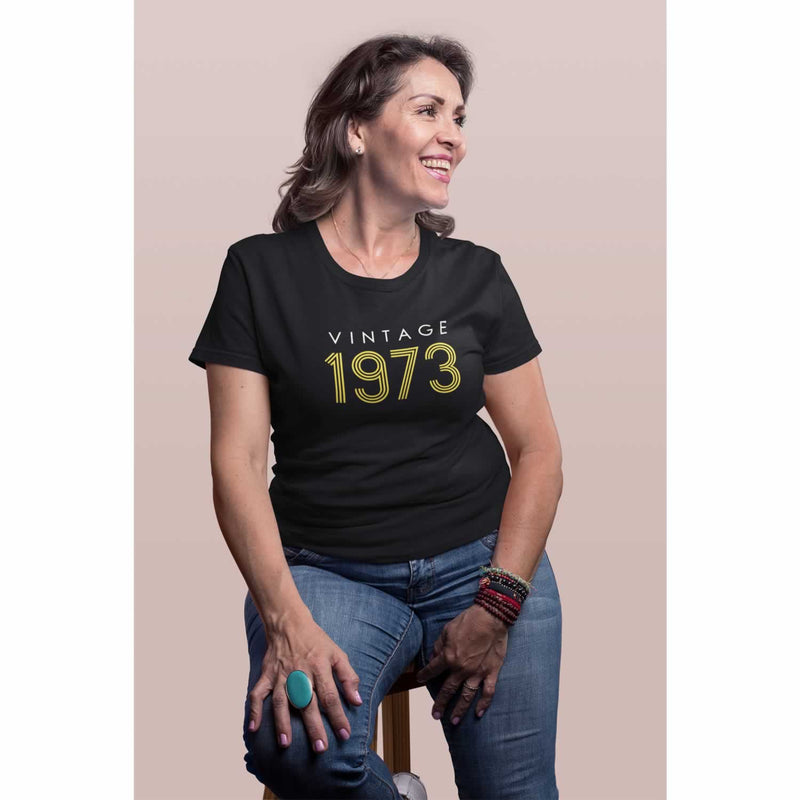 Vintage 1973 50th Birthday T Shirt For Women