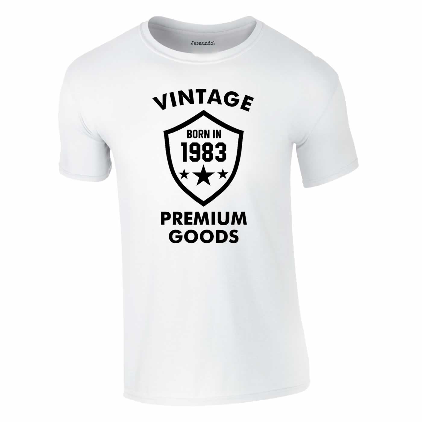 Born In 1983 Tee In White