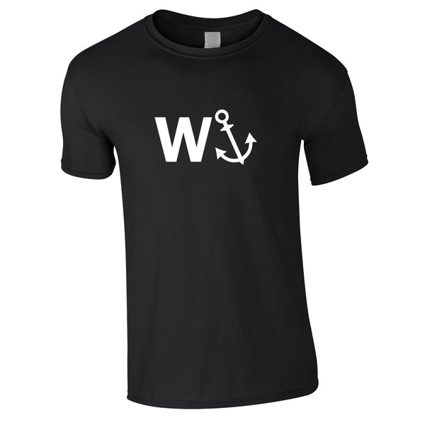 W-Anchor Tee In Black