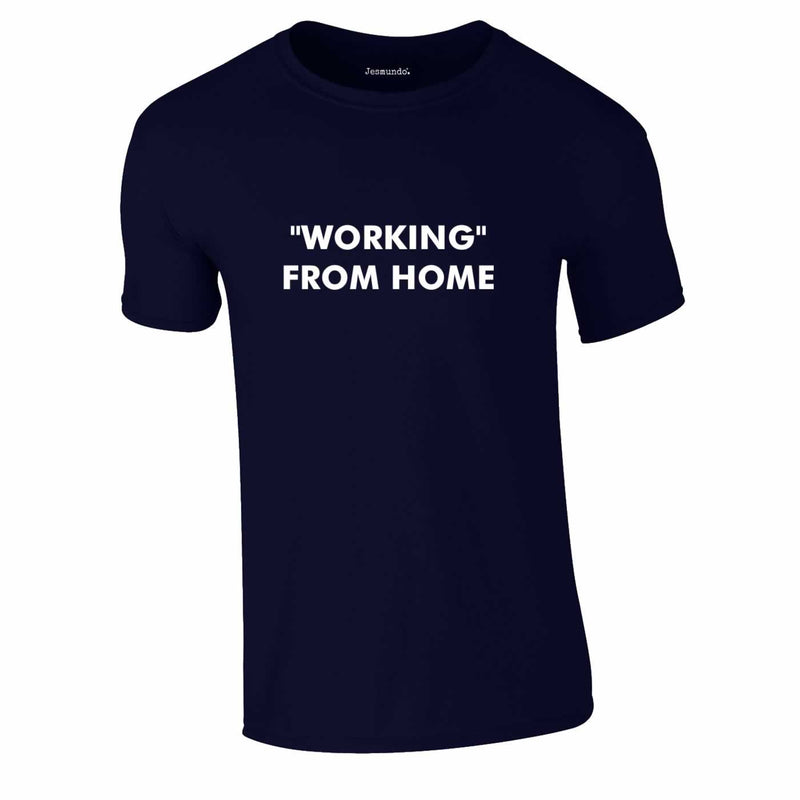 Working From Home Tee In Navy