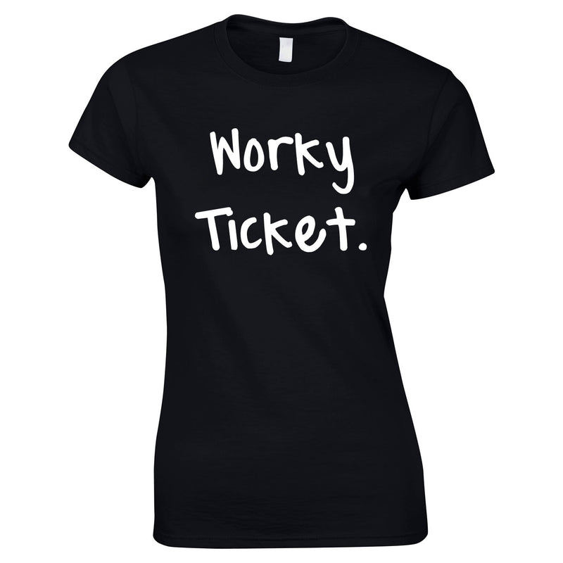 Worky Ticket Girls Top In Black