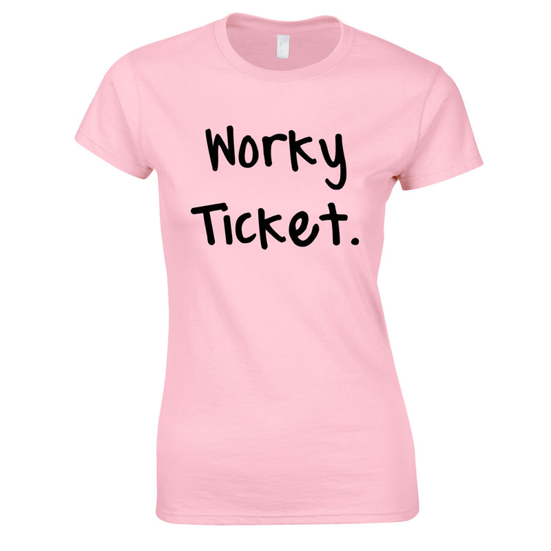 Worky Ticket Girls Top In Pink