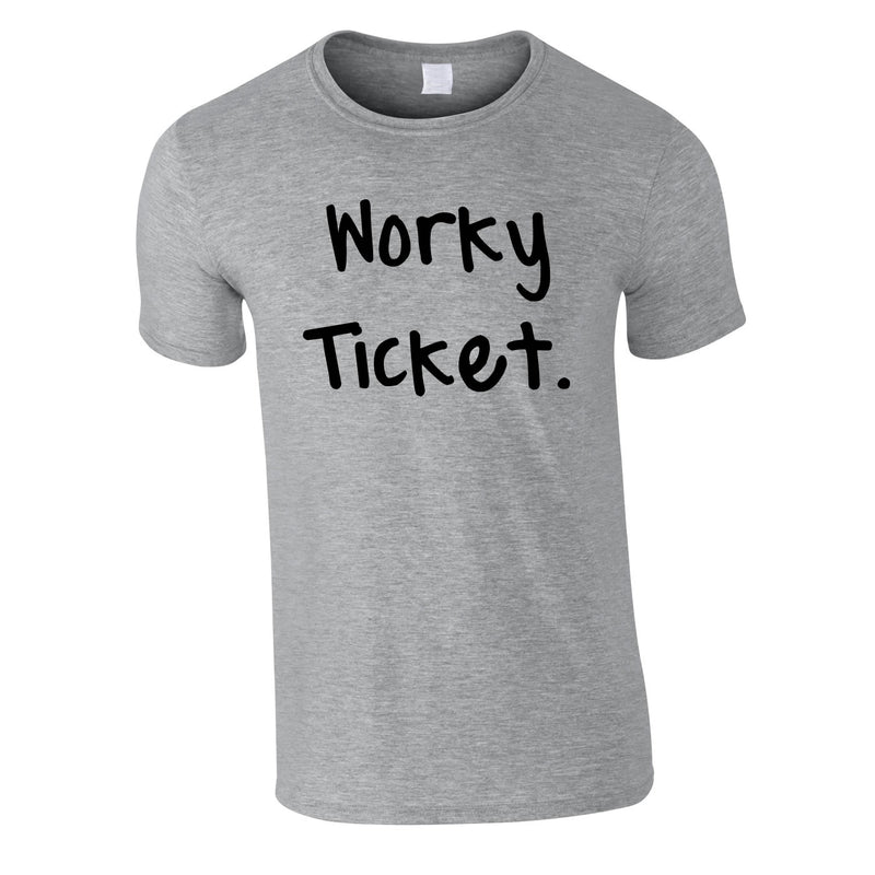 Worky Ticket Men's Tee In Grey