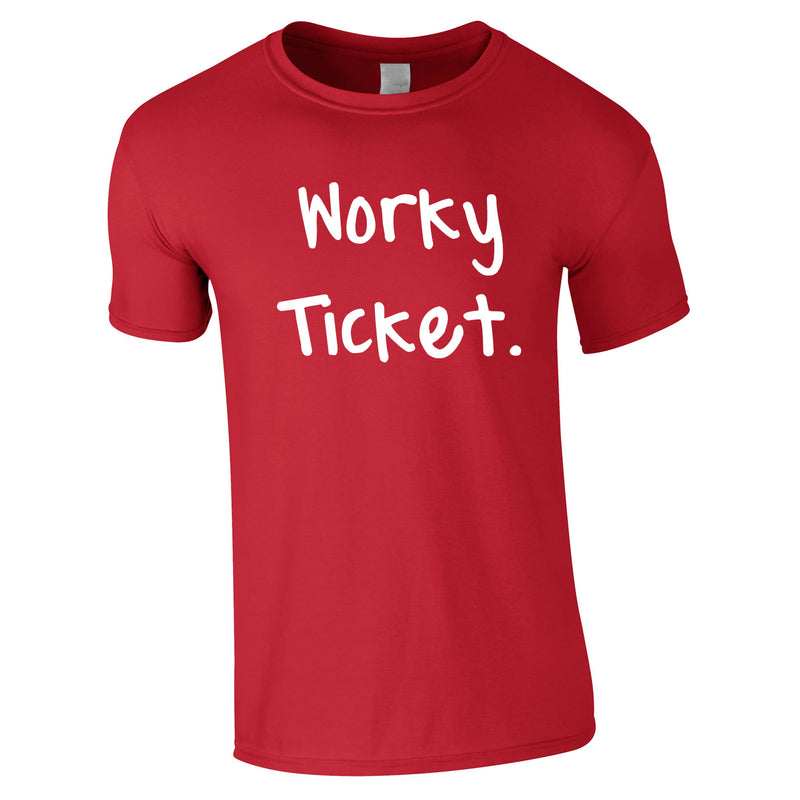 Worky Ticket Men's Tee In Red