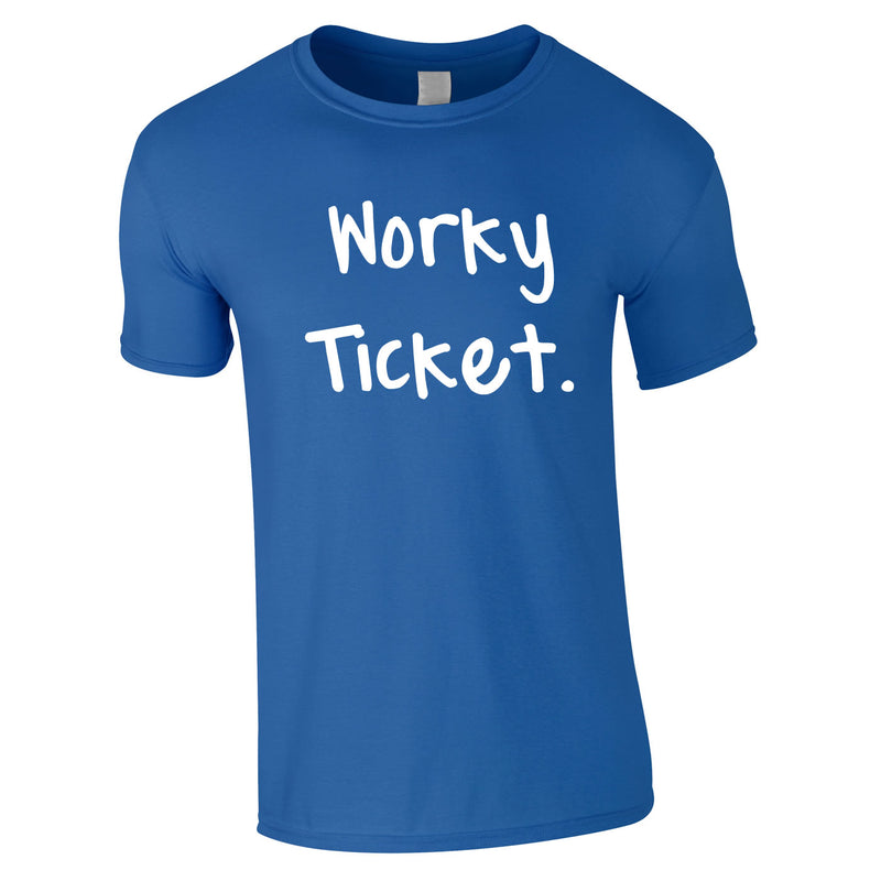 Worky Ticket Men's Tee In Royal