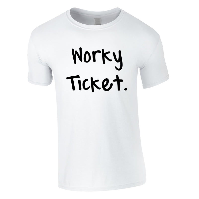 Worky Ticket Men's Tee In White