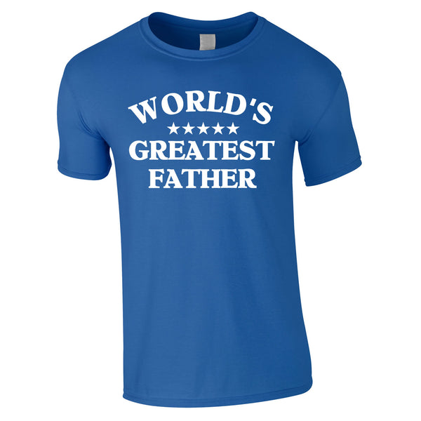 World's Greatest Father Tee In Red