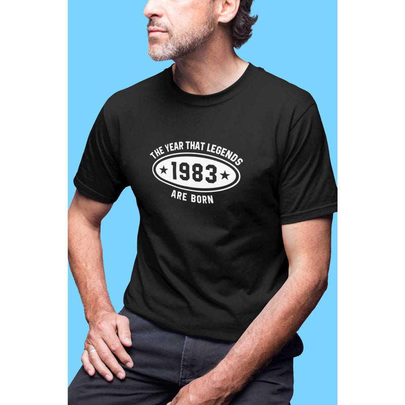 1983 Year That Legends Are Born 40th Birthday T-Shirt For Men