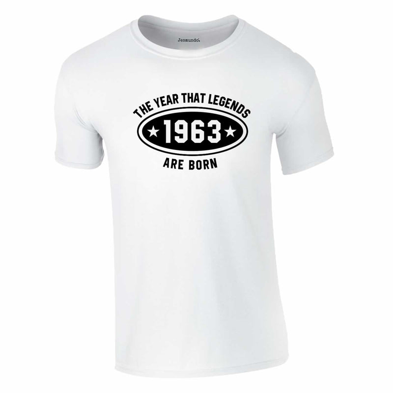 1963 The Year Legends Are Born Tee In White