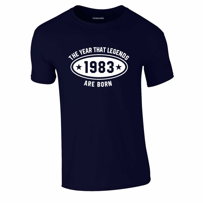 1983 Year That Legends Are Born Tee In Navy