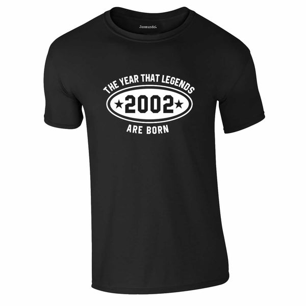 2002 The Year That Legends Are Born 21st Birthday T-Shirt