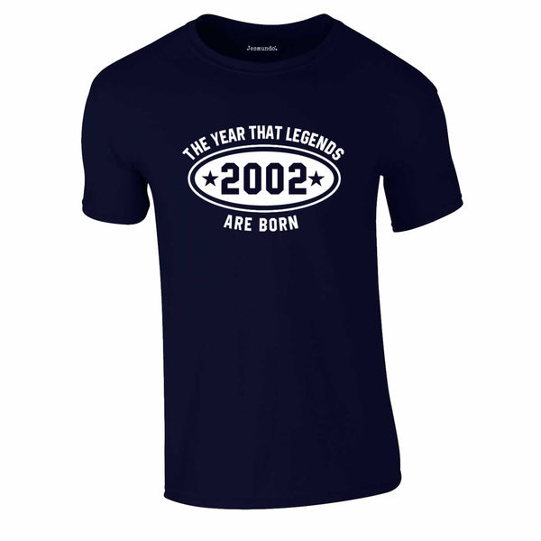 2002 The Year That Legends Are Born Tee In Navy