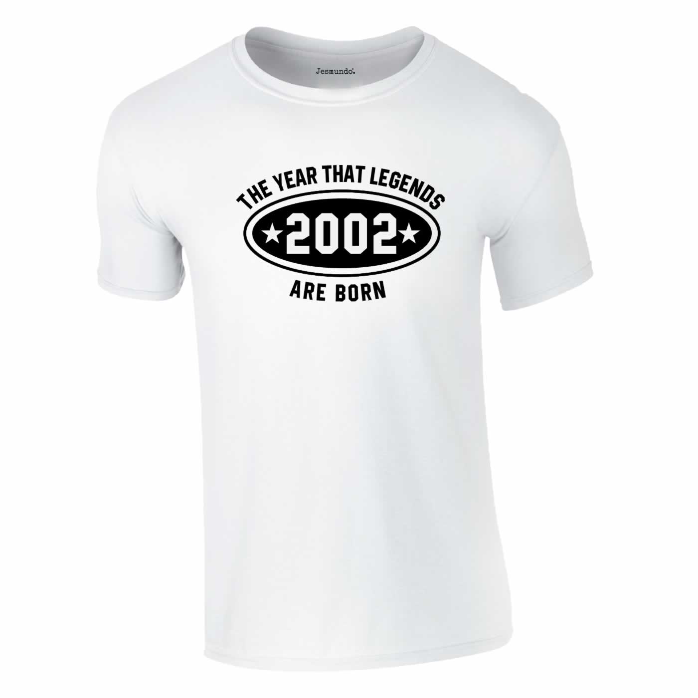 2002 The Year That Legends Are Born Tee In White