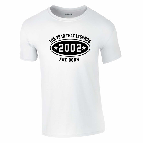 2002 The Year That Legends Are Born Tee In White