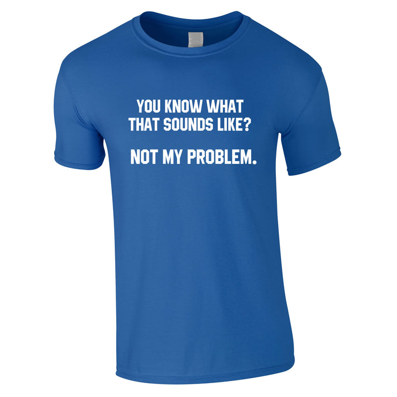 You Know What That Sounds Like? Not My Problem Tee In Royal