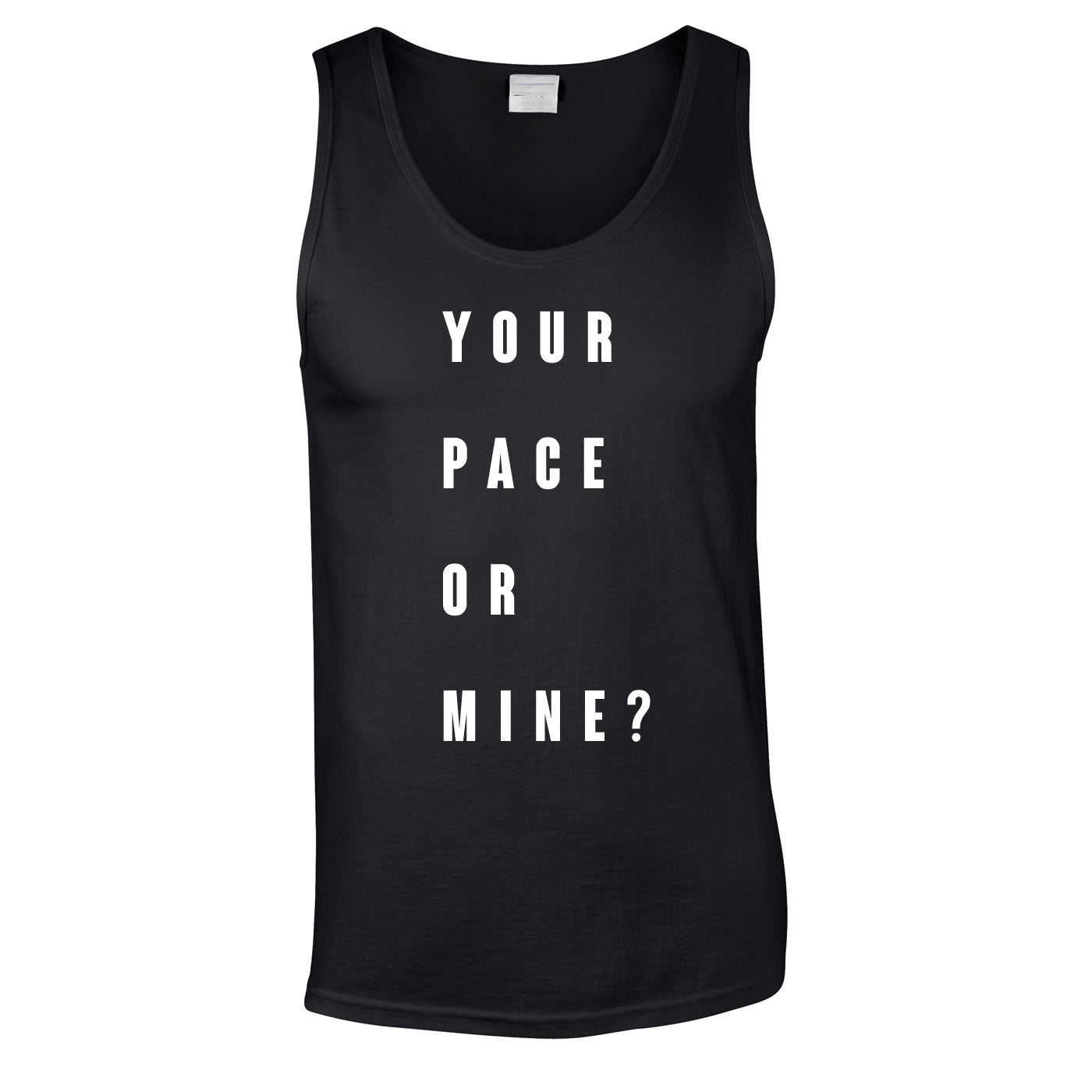 Your Pace Or Mine Vest In Black