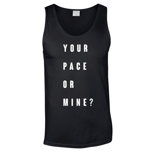 Your Pace Or Mine Vest In Black