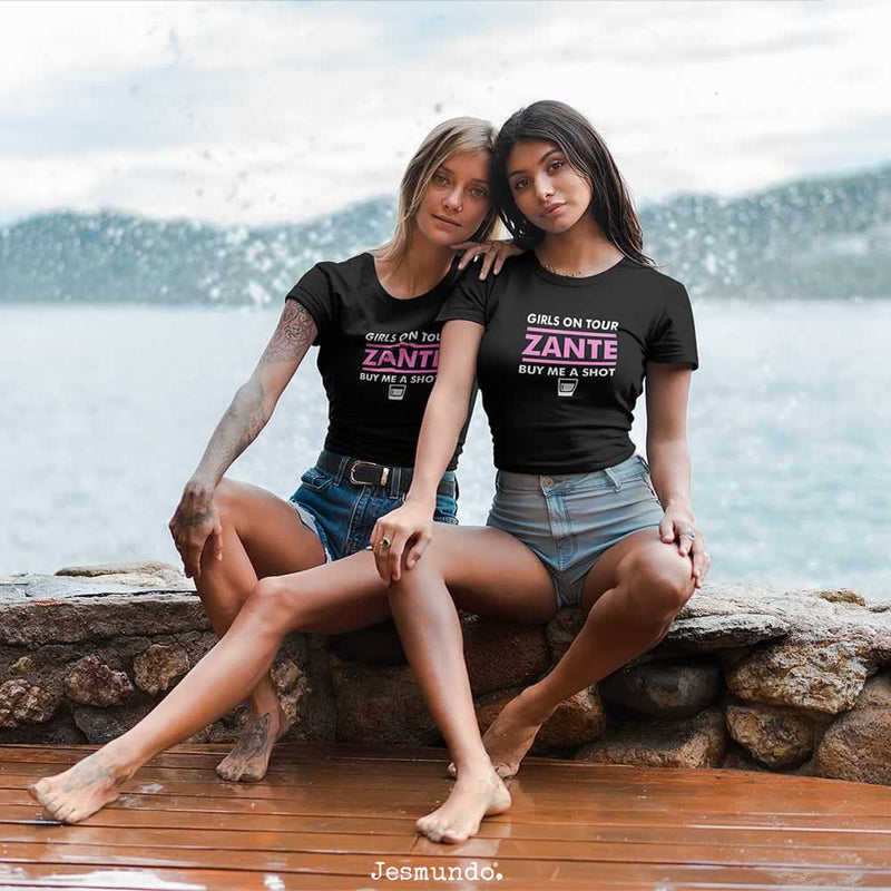 Santorini Girls On Tour Holiday T-Shirts
