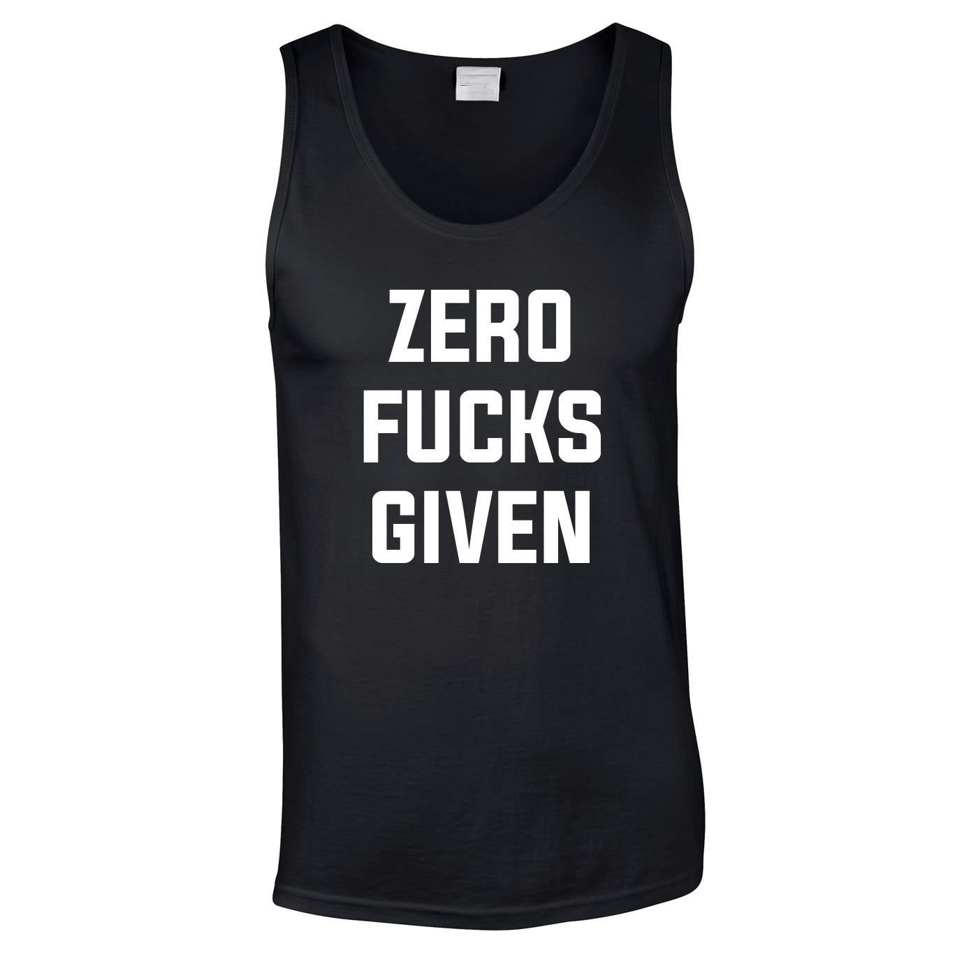 Zero F's Given Vest In Black